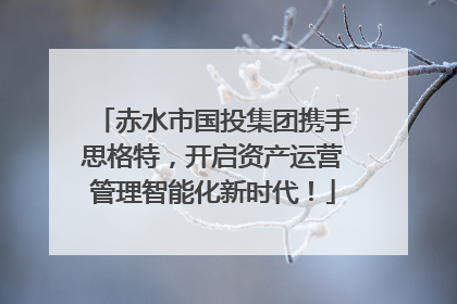 赤水市国投集团携手思格特，开启资产运营管理智能化新时代！