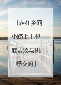 走在乡间小路上丨祁底麦浪与机杼交响
