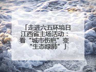 走进六五环境日江西省主场活动：看“城市伤疤”变“生态绿肺”