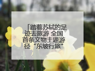 踏着苏轼的足迹去旅游 全国首条文物主题游径“东坡行旅”首期建设上新