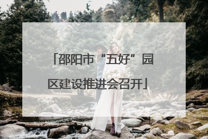 邵阳市“五好”园区建设推进会召开