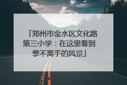 郑州市金水区文化路第三小学：在这里看到拳不离手的风景