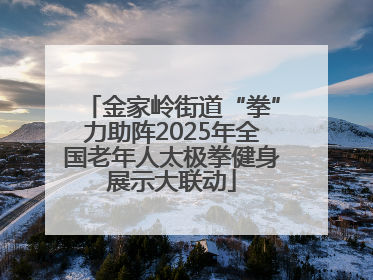 金家岭街道“拳”力助阵2025年全国老年人太极拳健身展示大联动