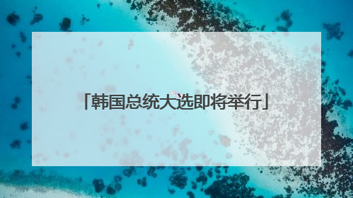 韩国总统大选即将举行