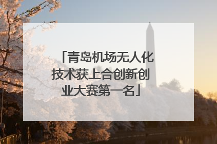 青岛机场无人化技术获上合创新创业大赛第一名