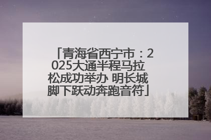 青海省西宁市：2025大通半程马拉松成功举办 明长城脚下跃动奔跑音符