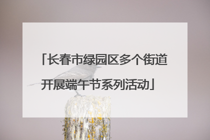 长春市绿园区多个街道开展端午节系列活动