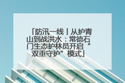 防汛一线丨从护青山到战洪水：常德石门生态护林员开启“双重守护”模式