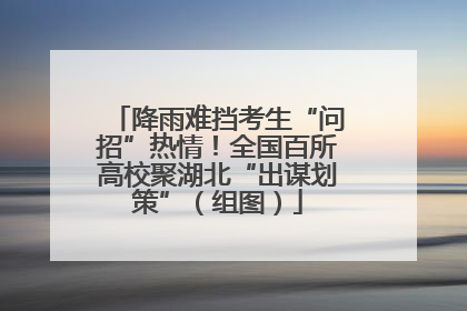 降雨难挡考生“问招”热情！全国百所高校聚湖北“出谋划策”（组图）