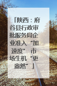 陕西：府谷县行政审批服务局企业准入“加速度” 市场生机“更盎然”