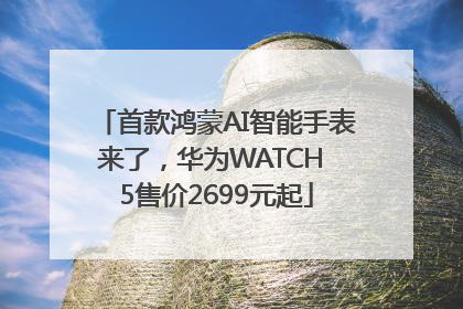 首款鸿蒙AI智能手表来了，华为WATCH 5售价2699元起