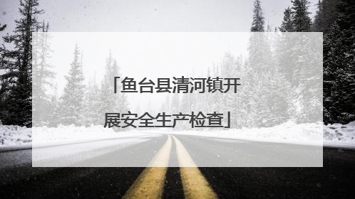 鱼台县清河镇开展安全生产检查