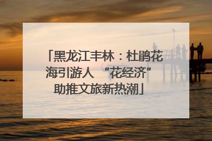 黑龙江丰林：杜鹃花海引游人 “花经济”助推文旅新热潮