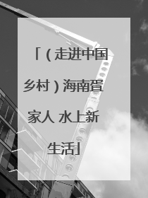 （走进中国乡村）海南疍家人 水上新生活