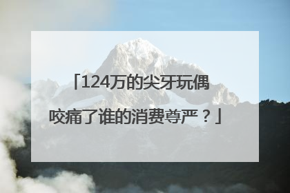 124万的尖牙玩偶 咬痛了谁的消费尊严？