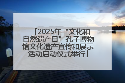 2025年“文化和自然遗产日”孔子博物馆文化遗产宣传和展示活动启动仪式举行