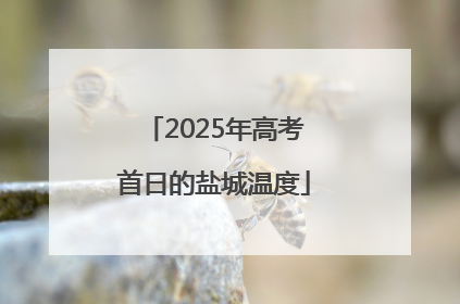 2025年高考首日的盐城温度