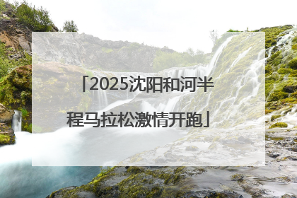 2025沈阳和河半程马拉松激情开跑