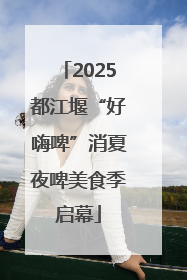 2025都江堰“好嗨啤”消夏夜啤美食季启幕