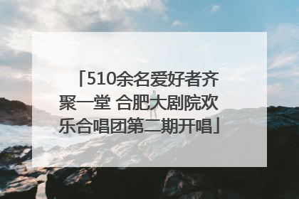 510余名爱好者齐聚一堂 合肥大剧院欢乐合唱团第二期开唱