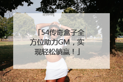 54传奇盒子全方位助力GM，实现轻松躺赢！